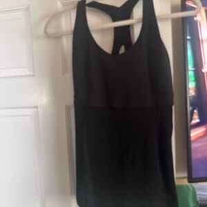 Lululemon Black Racerback Tank Top